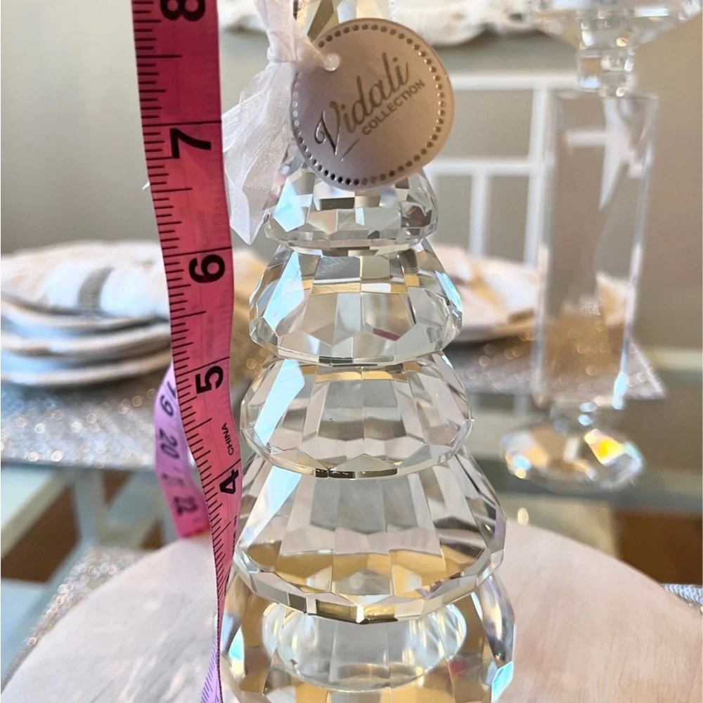 Luxury Luxe Glass Crystal Glam Christmas Tree Decor Vidali NEW - Picture 4 of 5
